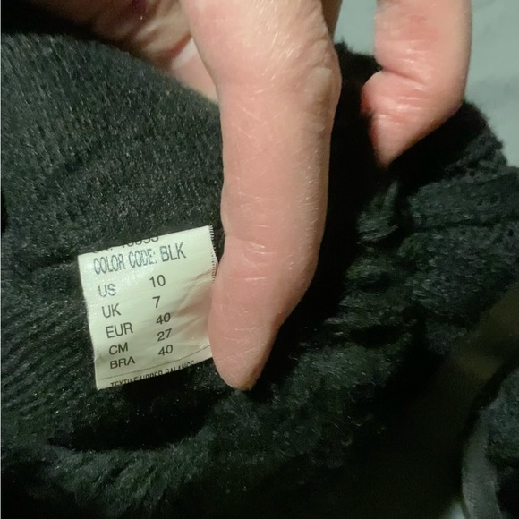 SKECHERS KEEPSAKE FAUX FUR KNIT SLOUCH BOOTS size 10 partial suede upper. - Picture 9 of 12